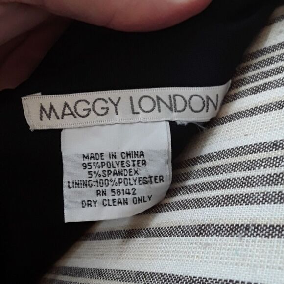 Maggy London Black One Shoulder Dress - Picture 5 of 5